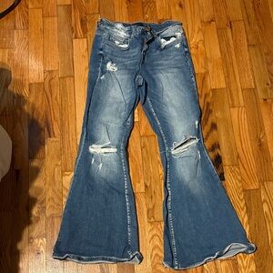 Flying Monkey Dark Blue Flare Jeans